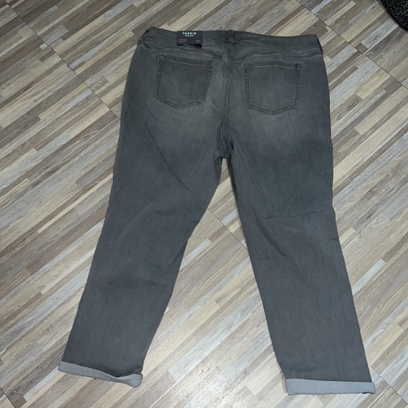 TORRID gray boyfriend straight super soft midrise jeans - Picture 7 of 7
